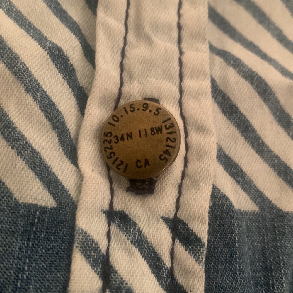 Current Elliot Checkered Chambray Button Down - image 6